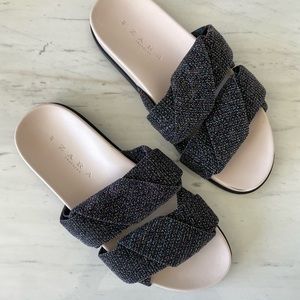 Zara Black Sparkle Slide